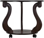 Стол журнальный Грация (С) на колесах темно-коричневый от фабрики Mebelik