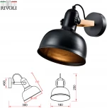 Бра настенное Nathalie 4121-401 настенный 1 х Е27 40 Вт (220V)