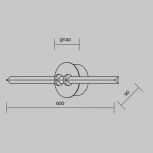 Настенный светильник Maytoni Plume MOD340WL-L10BS3K (LED, 220V)