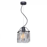 Подвесной светильник Vitaluce V5288-1/1S (220V, хрусталь, на тросе, куб)