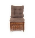 Плетеный центральный модуль дивана, цвет коричневый 4SIS Бергамо YH-C1509W brown