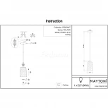 Подвесной светильник Maytoni Bellevue P534PL-01W (220V, на тросе, круглые)