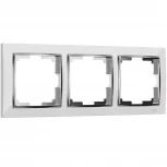 Рамка на 3 поста Snabb (белый/хром) Werkel W0031901 (a051654)