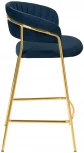 Стул полубарный Turin синий с золотыми ножками Bradex Home FR 0909