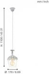 Подвесной светильник Eglo Sudbury 49221 (220V, на проводе, бокалы)
