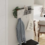 Вешалка для одежды ELEVA HANGER LEVE (ЛДСП/Белый) арт.LEV01143