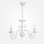 Подвесная люстра Eurosvet Tomas 60018/3 белый с золотом (220V, на цепи, подсвечник, свеча)