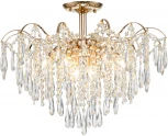 Потолочная люстра на штанге Escada Aurea 1124/8PL (220V, хрусталь, подвески)