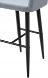 Стул барный R-Home Oscar Сканди Грей/Черный