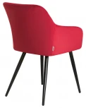 Стул обеденный ROBERT (черные матовые ножки, велюр V108-37 Бордовый)
