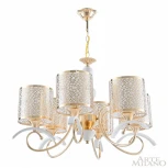 Подвесная люстра Arte Milano Florentia-9787 309787/6 Wh/Gd (220V, на цепи)
