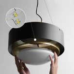 Подвесной светильник Casing 62 Black ImperiumLoft Casing01 (101409-26) (LED, 220V, на тросе, круглые, кольцо)