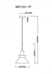 Подвесной светильник MyFar Kristina MR1351-1P (220V)