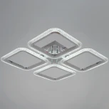 Потолочная люстра на штанге светодиодная с пультом  и ночным режимом Reluce 09838-0.3-04 CR (Умный дом) (220V)