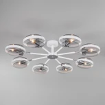 Потолочная люстра на штанге Eurosvet Gallo 70121/8 белый (220V, кольцо)
