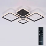 Потолочная люстра светодиодная с пультом ДУ 84W, чёрный, LED Natali Kovaltseva Opti LED LAMPS 81108/2C