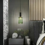 Подвесной светильник Ferm Living Chinese Lantern A Black/Green ImperiumLoft Iris01 (179890-26)