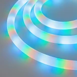 Светодиодная лента герметичная SPI-МУНLIGHT-TOP-F180-D25mm 12V RGB-PX2 360deg (20 W/m, IP65, 3535, 3m, wire x1) (Arlight, Прямой вывод кабеля) 037564