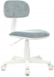 Кресло детское CH-W201NX серо-голубой Light-28 крестов. пластик белый Бюрократ CH CH-W201NX/LT-28