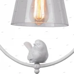 Подвесной светильник Arte Lamp Passero A4289SP-1WH (220V, на проводе, круглые, птички)