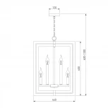 Подвесная люстра Bogate's Hudson 327/8
