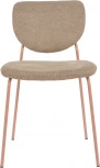 Стул обеденный Gigi шенилл коричневый розовые ножки Stool Group арт.УТ000039033