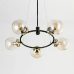 Подвесная люстра Citilux Планета CL105155 (220V, на тросе, шарики, молекулы)