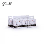 Лампочка светодиодная шар белая колба E14 12 Вт 880 lm 3000K теплое белое свечение Gauss Elementary 53112