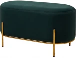 Пуф для гостиной ZEN BLUVEL-78 зеленый, велюр / золотой каркас M-City 629M04974