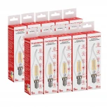 Лампочка светодиодная филаментная прозрачная свеча на ветру E14 5W Thomson Tail Candle TH-B2074