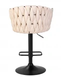 Стул барный LEON (бежевая ткань (LAR 275-1))