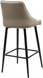 Барный стул ПАРКЕР H-06 Бежевый, велюр / черный каркас, поворот.360 град., M-City 688M05127