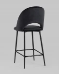 Стул полубарный Stool Group Меган велюр черный УТ000025280