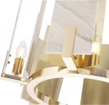 Подвесная люстра Crystal Lux DELUXE SP6 (220V, на тросе, круглые)