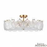 Потолочная люстра на штанге Arte Milano Rim 312009/D600 BS (220V, круглые, ракушка)