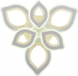 Потолочная люстра светодиодная Natali Kovaltseva Angel LED LAMPS 81198 с пультом ДУ, моб. приложением 240W, белый, LED (регулировка яркости, 220V)