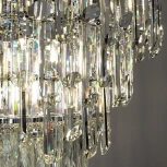 Подвесная люстра каскадная Divinare Bellatrix 3510/02 SP-18 (220V, хрусталь, на тросе)