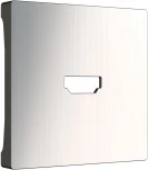 Накладка для розетки HDMI (глянцевый никель) Werkel WL02-HDMI-CP (a040418)