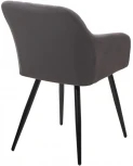 Стул BRANDY 505-38 Графит, велюр беспальчиковый" / черный каркас, М-City"