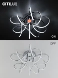 Потолочная люстра светодиодная с пультом Мишель CL229151 Citilux