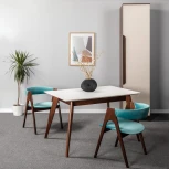 Стол R-Home Лунд раскладной 140-180 ОРЕХ-Белый