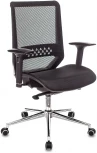 Кресло Бюрократ Sirius черный сетка крестовина металл хром