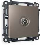 Комплект механизма Ambrella Volt TV розетки оконечной ALFA MA643010 Темная бронза матовый 50-870 MHz 1dB QUANT