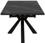 Стол SFE140 Керамика Черный мрамор/подстолье черное/опоры черные (2 уп.) Dikline 00-00062492