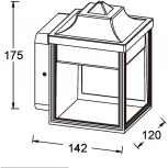 Уличный настенный светильник Oasis Light UNITE W2401
