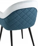 Стул Stool Group Новел велюр светло-голубой с синей спинкой УТ000035945