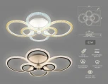 Потолочная люстра ярусная Ambrella Acrylica FA4065 (регулировка яркости, LED, 220V, пульт управления, кольцо)