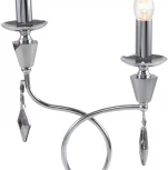 Настольная лампа 1053/09/02T Grace (220V, хрусталь, подвески, подсвечник, свеча, кольцо)