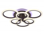 Потолочная люстра ярусная Ambrella Acrylica FA528 (регулировка яркости, LED, 220V, пульт управления, управление смартфоном, умный дом - PC.Lamper, кольцо)