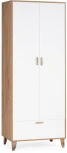 Шкаф Woodville Эго Шк-1 на ножках дуб крафт золотой / белый глянец 455852